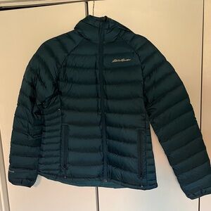 Eddie Bauer First Ascent StormDown 800 Teal Puffer Jacket